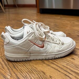 Nike Shoes Womens 9.5 Dunk Low Disrupt 2 Sneakers Pale Ivory Sail Casual Classic